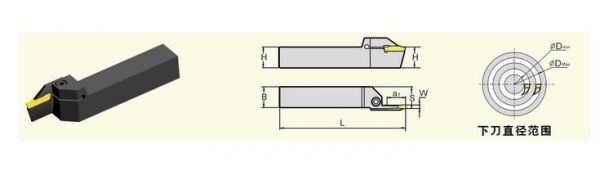 QFFD2525L10-100端面切槽刀具